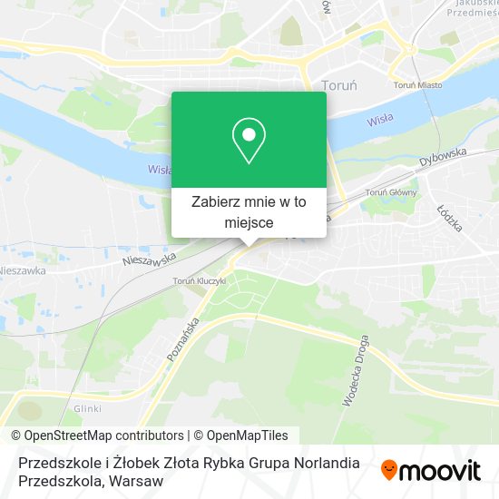 Mapa Przedszkole i Żłobek Złota Rybka Grupa Norlandia Przedszkola