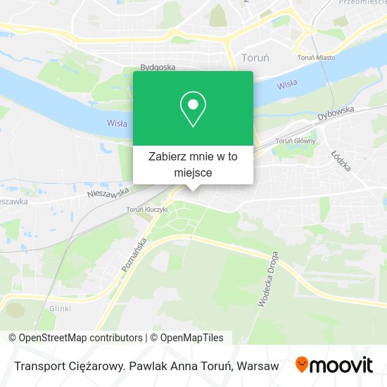 Mapa Transport Ciężarowy. Pawlak Anna Toruń