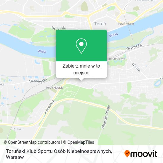 Mapa Toruński Klub Sportu Osób Niepełnosprawnych