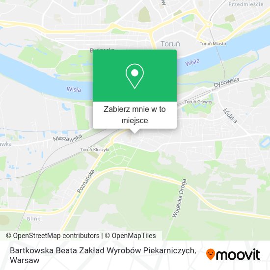 Mapa Bartkowska Beata Zakład Wyrobów Piekarniczych