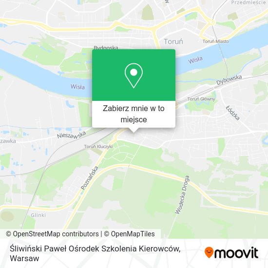 Mapa Śliwiński Paweł Ośrodek Szkolenia Kierowców