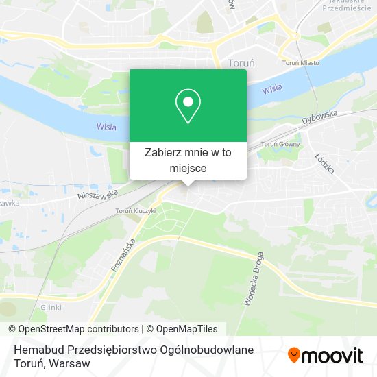 Mapa Hemabud Przedsiębiorstwo Ogólnobudowlane Toruń