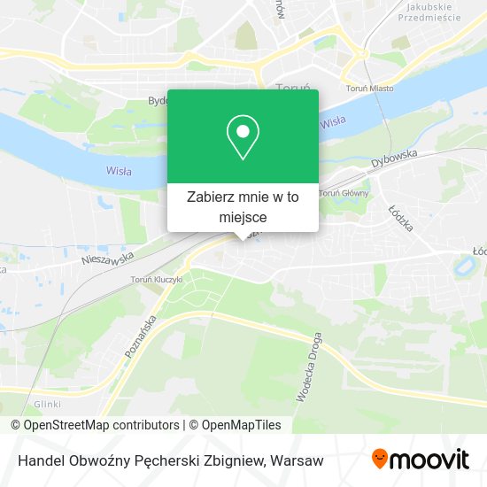 Mapa Handel Obwoźny Pęcherski Zbigniew