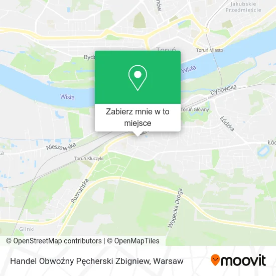 Mapa Handel Obwoźny Pęcherski Zbigniew