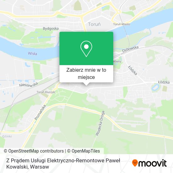 Mapa Z Prądem Usługi Elektryczno-Remontowe Paweł Kowalski