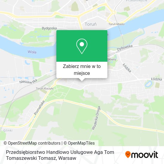 Mapa Przedsiębiorstwo Handlowo Usługowe Aga Tom Tomaszewski Tomasz