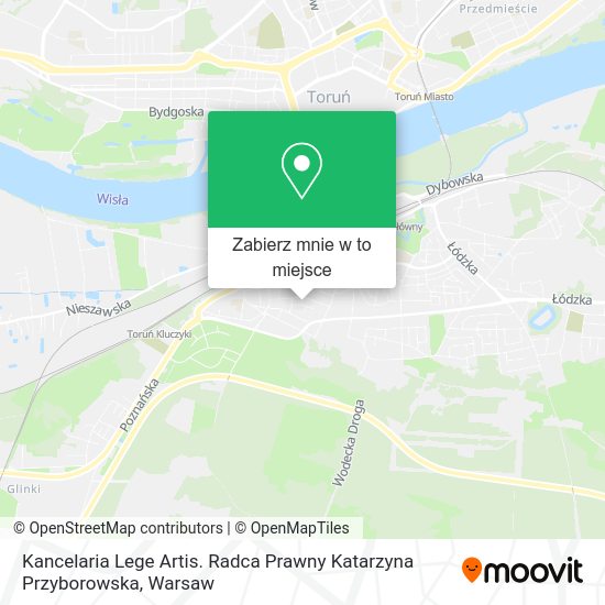 Mapa Kancelaria Lege Artis. Radca Prawny Katarzyna Przyborowska