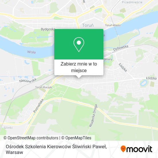 Mapa Ośrodek Szkolenia Kierowców Śliwiński Paweł