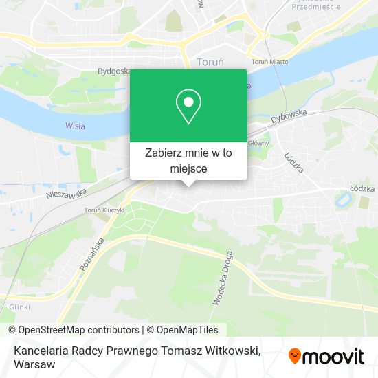 Mapa Kancelaria Radcy Prawnego Tomasz Witkowski