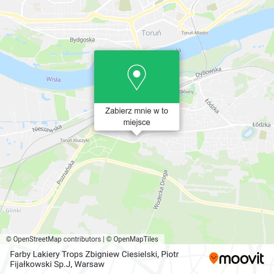 Mapa Farby Lakiery Trops Zbigniew Ciesielski, Piotr Fijałkowski Sp.J