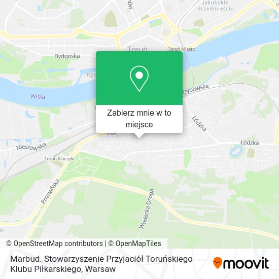 Mapa Marbud. Stowarzyszenie Przyjaciół Toruńskiego Klubu Piłkarskiego