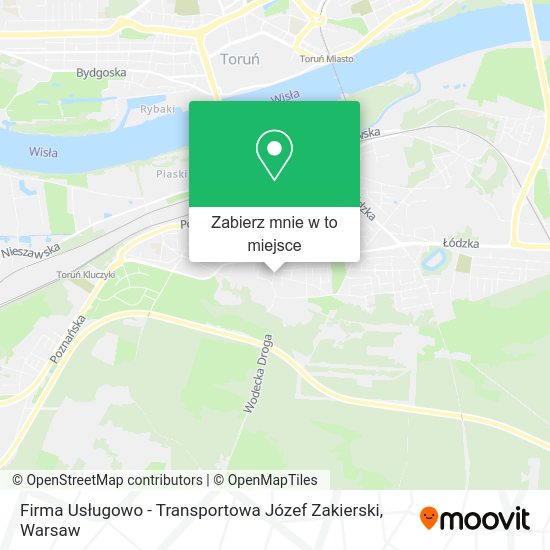 Mapa Firma Usługowo - Transportowa Józef Zakierski