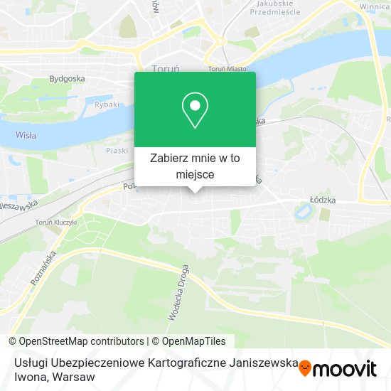 Mapa Usługi Ubezpieczeniowe Kartograficzne Janiszewska Iwona