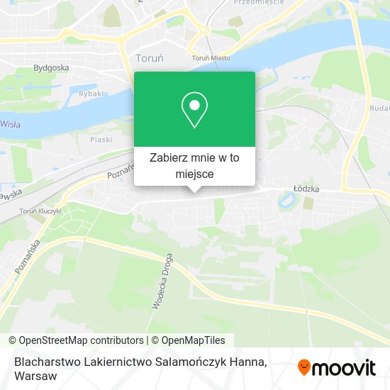 Mapa Blacharstwo Lakiernictwo Salamończyk Hanna