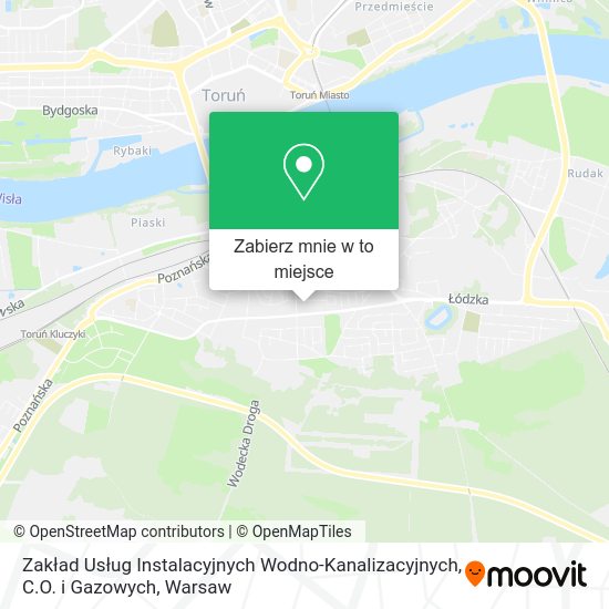 Mapa Zakład Usług Instalacyjnych Wodno-Kanalizacyjnych, C.O. i Gazowych