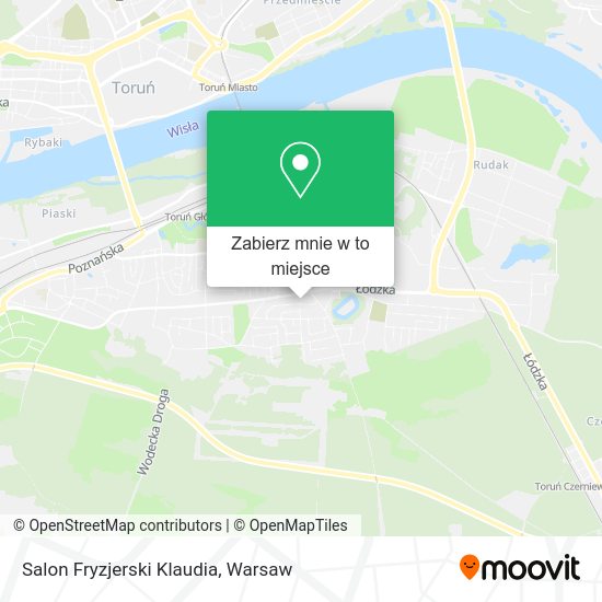 Mapa Salon Fryzjerski Klaudia