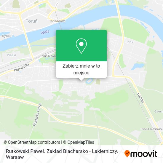 Mapa Rutkowski Paweł. Zakład Blacharsko - Lakierniczy