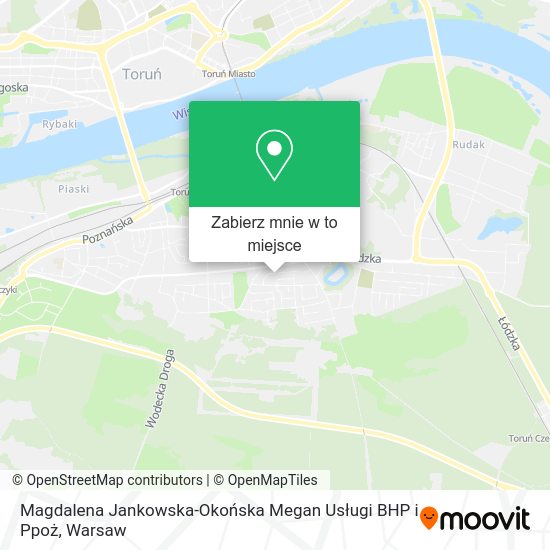 Mapa Magdalena Jankowska-Okońska Megan Usługi BHP i Ppoż