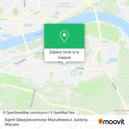 Mapa Agent Ubezpieczeniowy Mazurkiewicz Justyna