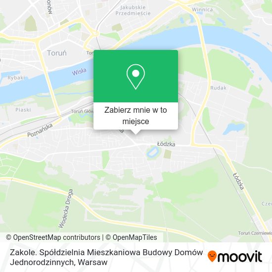 Mapa Zakole. Spółdzielnia Mieszkaniowa Budowy Domów Jednorodzinnych