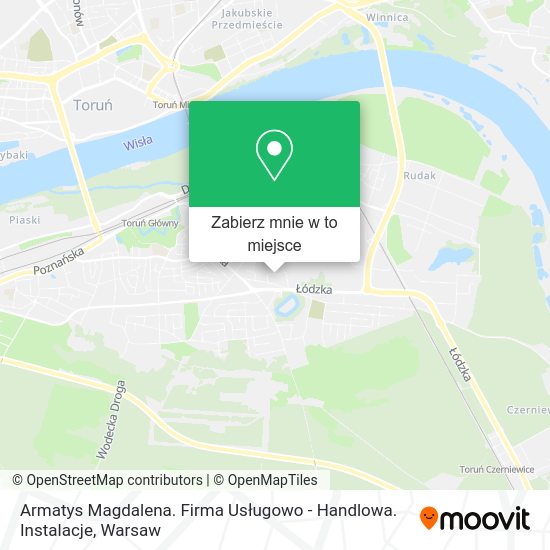 Mapa Armatys Magdalena. Firma Usługowo - Handlowa. Instalacje