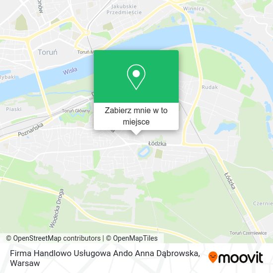 Mapa Firma Handlowo Usługowa Ando Anna Dąbrowska