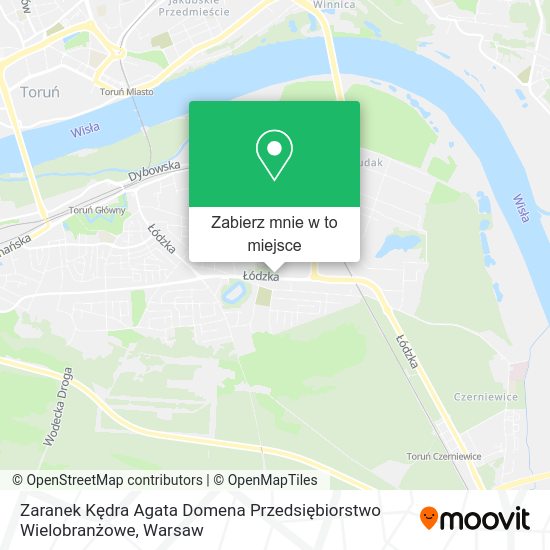 Mapa Zaranek Kędra Agata Domena Przedsiębiorstwo Wielobranżowe