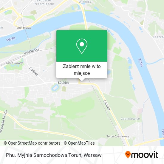 Mapa Phu. Myjnia Samochodowa Toruń