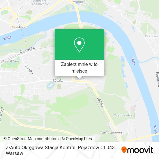 Mapa Z-Auto Okręgowa Stacja Kontroli Pojazdów Ct 043