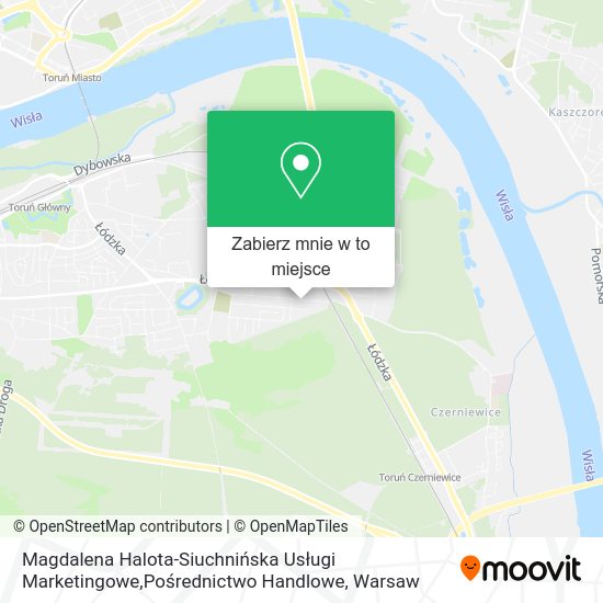 Mapa Magdalena Halota-Siuchnińska Usługi Marketingowe,Pośrednictwo Handlowe