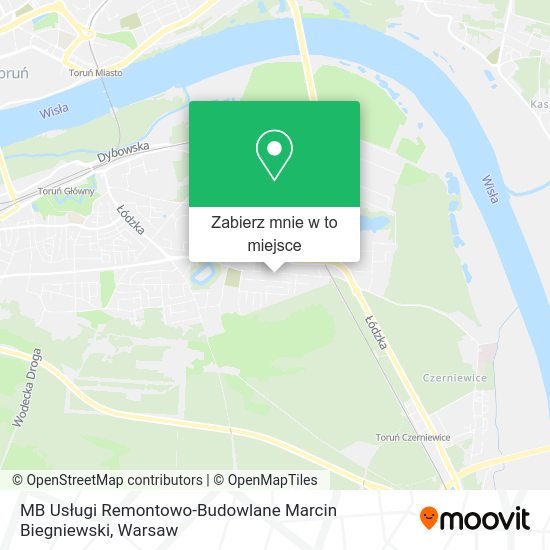 Mapa MB Usługi Remontowo-Budowlane Marcin Biegniewski