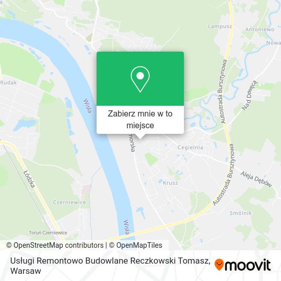 Mapa Usługi Remontowo Budowlane Reczkowski Tomasz