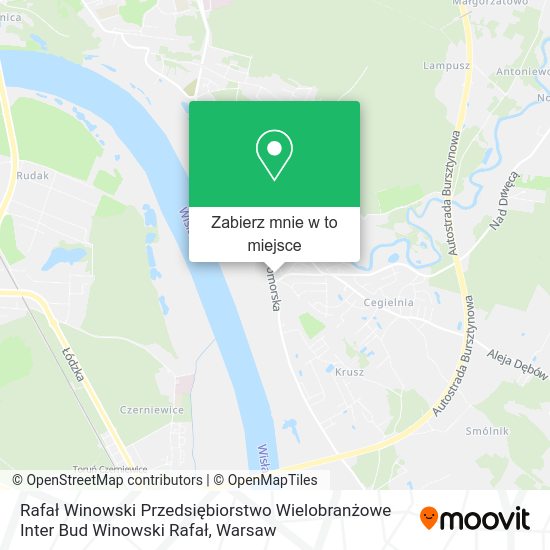 Mapa Rafał Winowski Przedsiębiorstwo Wielobranżowe Inter Bud Winowski Rafał