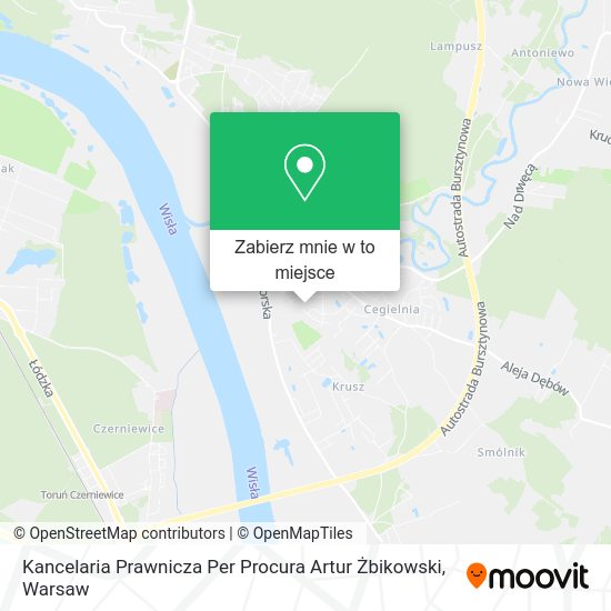 Mapa Kancelaria Prawnicza Per Procura Artur Żbikowski