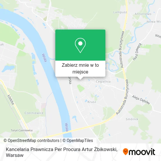 Mapa Kancelaria Prawnicza Per Procura Artur Żbikowski