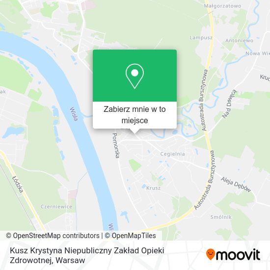 Mapa Kusz Krystyna Niepubliczny Zakład Opieki Zdrowotnej