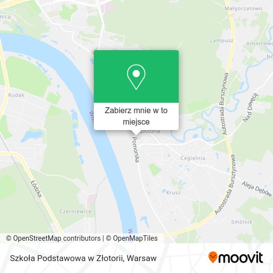 Mapa Szkoła Podstawowa w Złotorii