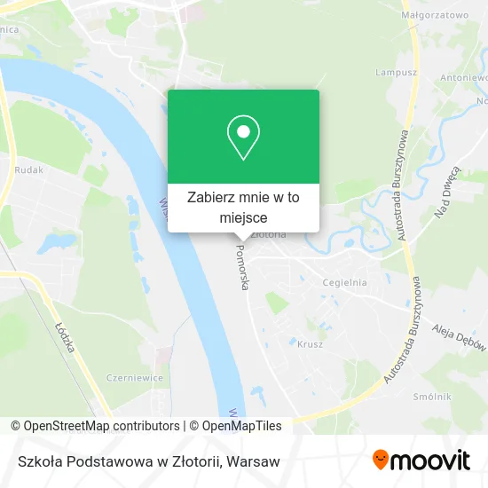 Mapa Szkoła Podstawowa w Złotorii
