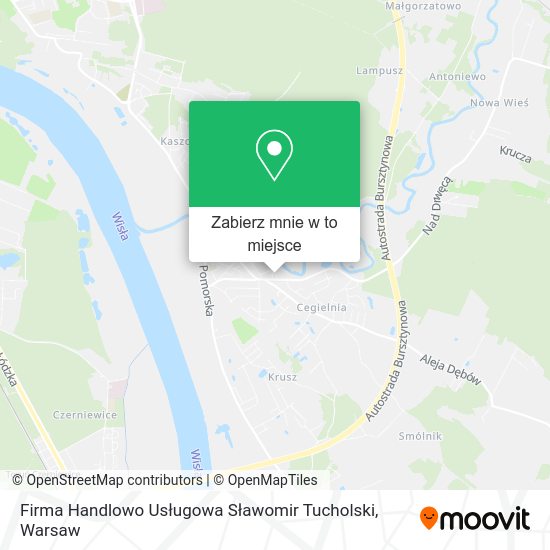 Mapa Firma Handlowo Usługowa Sławomir Tucholski