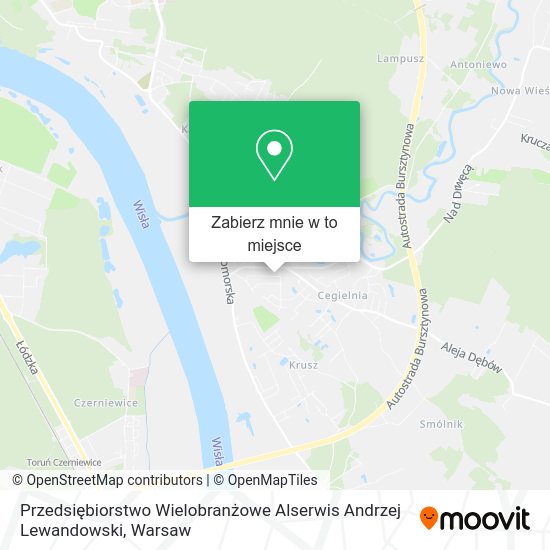 Mapa Przedsiębiorstwo Wielobranżowe Alserwis Andrzej Lewandowski