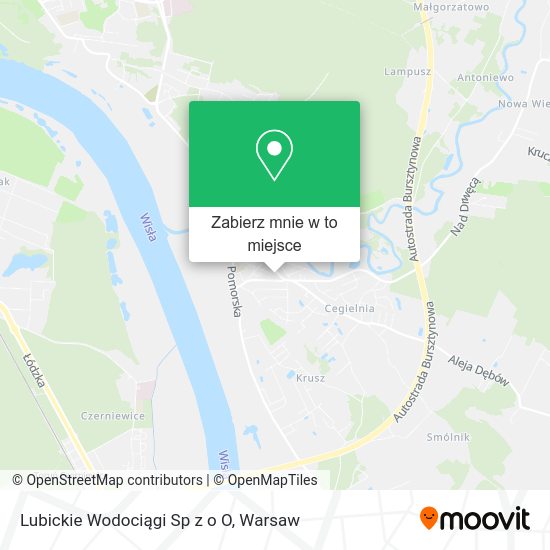 Mapa Lubickie Wodociągi Sp z o O