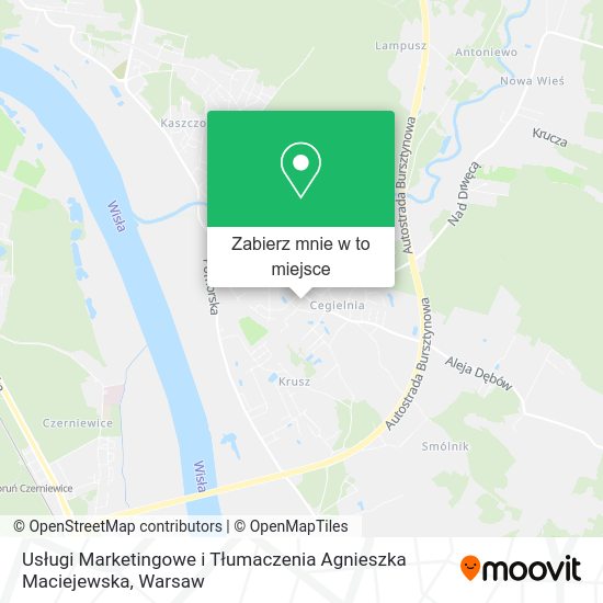 Mapa Usługi Marketingowe i Tłumaczenia Agnieszka Maciejewska