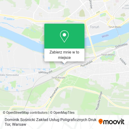 Mapa Dominik Sośnicki Zakład Usług Poligraficznych Druk Tor
