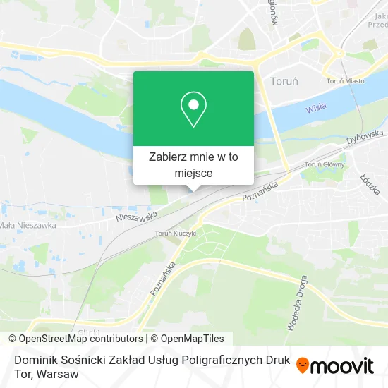 Mapa Dominik Sośnicki Zakład Usług Poligraficznych Druk Tor