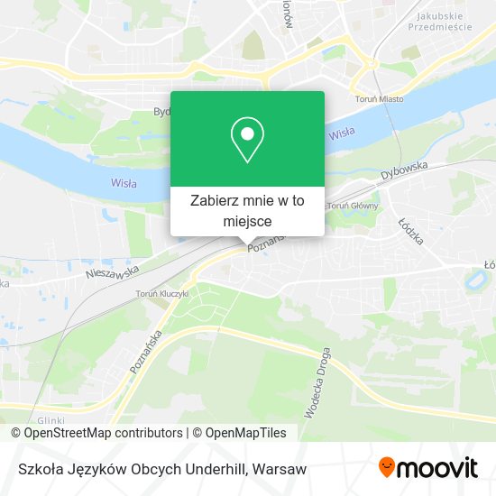 Mapa Szkoła Języków Obcych Underhill