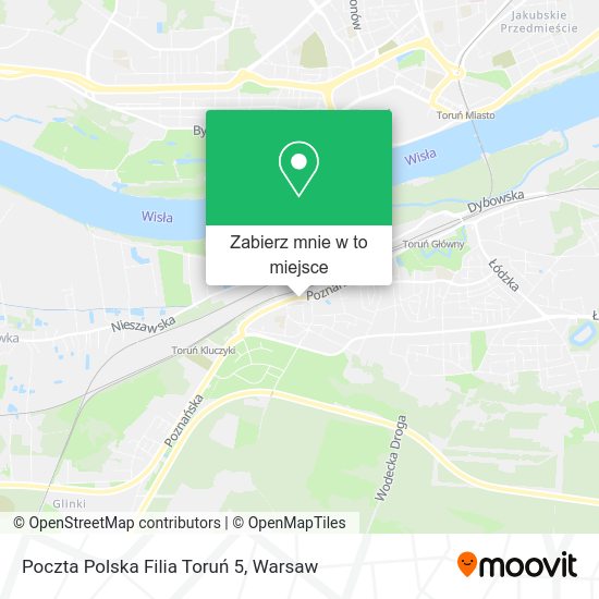 Mapa Poczta Polska Filia Toruń 5