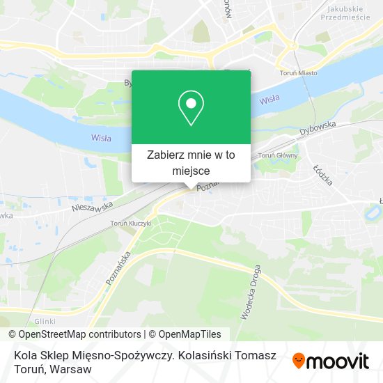 Mapa Kola Sklep Mięsno-Spożywczy. Kolasiński Tomasz Toruń