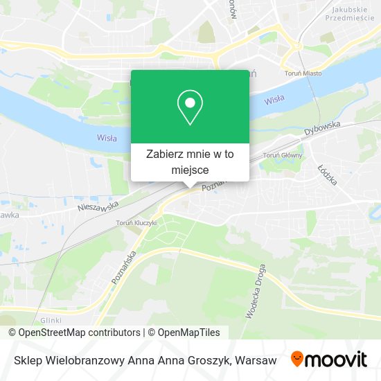 Mapa Sklep Wielobranzowy Anna Anna Groszyk