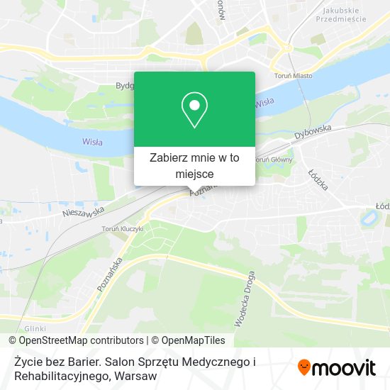 Mapa Życie bez Barier. Salon Sprzętu Medycznego i Rehabilitacyjnego