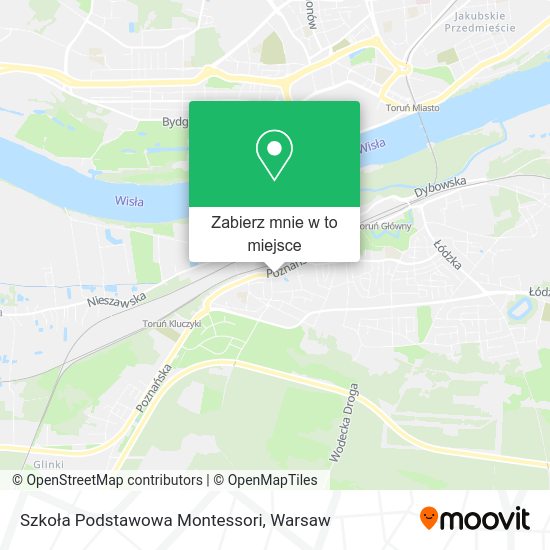 Mapa Szkoła Podstawowa Montessori